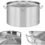 Royal Royal Catering Gastronomic pot with lid, stainless steel, for induction cooker, 32 L