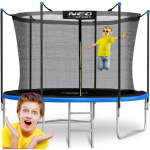10 10 ft / 312 cm garden trampoline with inner net and Neo-Sport ladder