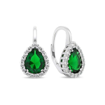 Brilio Brilio Silver Timeless silver earrings with zircons EA425WG