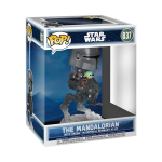 FUNKO POP! Rides DLX: Star Wars: Mandalorian & Grogu - The Mandalorian w/Grogu in Imperial Remnant AT-RT