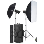 Studion Studion v&auml;lkkomplekt - Godox QT600IIIM C Duo studion komplekt