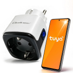 Qoltec 52710 Nutikas Wi-Fi pistik 16A | Taimer | Energiam&otilde;&otilde;tja | Tuya | Smart Life | Amazon Alexa | Google Assistant