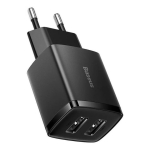 Baseus Compact Universaalne Must Vahelduvvool Hoonesisene