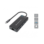 Conceptronic DONN14G s&uuml;learvuti dokk ja pordireplikaator Juhtmega &uuml;hendatud USB 3.2 Gen 1 (3.1 Gen 1) Type-C Hall