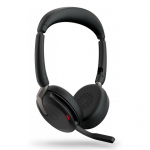 Jabra Evolve2 65 Flex K&otilde;rvaklapp Juhtmega &uuml;hendatud & juhtmevaba Peav&otilde;ru Kontor/k&otilde;nekeskus Bluetooth Must