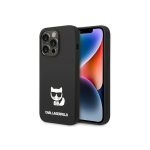 Karl Karl Lagerfeld Karl Lagerfeld KLHCP14LSLCTBK iPhone 14 Pro 6.1" Hard Case Black / Black Silicone Choupette Case