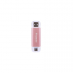 Transcend ESD310 512 GB USB A-t&uuml;&uuml;bi &uuml;leminek USB C-t&uuml;&uuml;bile 3.2 Gen 2 (3.1 Gen 2) Roosa