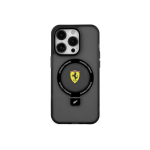 Case Case Ferrari FEHMP15SUSCAK iPhone 15 6.1" black|black hardcase Ring Stand 2023 Collection MagSafe