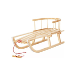 Wooden Wooden sled with backrest GreenBlue GB136