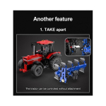 Cada RC Multipurpose tractor with plow, 1675 pcs.