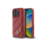 Karl Karl Lagerfeld Quilted Signature iPhone 16 Pro Case - Red