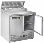 Refrigerator Refrigerator Two-door refrigerator table Hendi, stainless steel