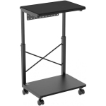 Table Table with wheels for CPU computer with NanoRS shelf, max 80kg, adjustable height 550~850mm, RS430