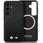 Case Case BMW Leather Carbon MagSafe Samsung Galaxy S25 black