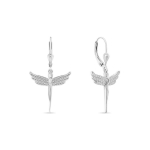 Brilio Brilio Silver Silver dangling earrings Angels EA947W