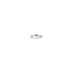 Silvego Silver ring with real natural emerald JJJR1100ER
