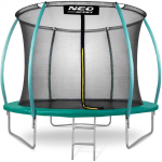 10 10 ft / 312 cm profiled garden trampoline with Neo-Sport inner net