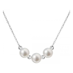 Evolution Evolution Group Silver necklace with real pearls Pavon 22017.1