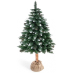 Artificial Artificial Christmas tree pine on a stump glitter CRISTAL color bottle green HOMEDE