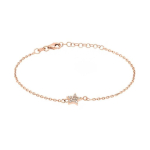 Brilio Brilio Silver Playful bronze bracelet made of silver with a star BR10R