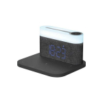 Proove 3-in-1 bedside lamp + Alarm clock Day & Night LED 1200mAh 3W wireless charger 15W gray