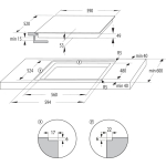 Gorenje GI6432BSCE Must Sisseehitatud 59 cm Tsooniga induktsioonplaat 4 tsoon(id)