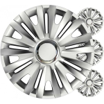 Versaco Car Hubcaps 4pcs Royal Silver Set 15 Inch Color Box