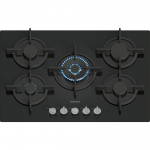Siemens iQ500 EP7A6QI10 pliidiraud Must Sisseehitatud 75 cm Gaas 5 tsoon(id)