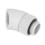 Barrow adapter 45 kraadi G1/4 tolline pistik G1/4 tollise pistikuga - p&ouml;&ouml;ratav, Valge