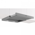 Bosch Serie 2 DFM064W55 t&otilde;mbekapp Poolenisti sisseehitatud (v&auml;ljat&otilde;mmatav) Metallik, H&otilde;be 394 m&sup3;/h