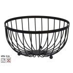 Must Must metallist puuviljakauss 25x25x13 cm, KITCHEN&GO