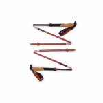 Black Black Diamond Pursuit Carbon FLZ teleskooppisauvat 125 cm, punainen