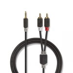 Nedis CABW22200AT05 audiokaabel 0,5 m 3.5mm 2 x RCA S&ouml;ehall
