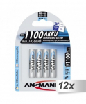 12x4 12x4 Ansmann NiMH bat. 1100 Micro AAA 1050 mAh