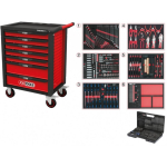 T&ouml;&ouml;riistak&auml;ru T&ouml;&ouml;riistak&auml;ru RACINGline, 7 sahtlit +komplekt 598-osa, KS Tools