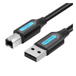 Vention COQBJ USB-kaabel USB 2.0 0,5 m USB A USB B Must