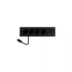 DELTACO recessed power panel, 4 sockets, GST18 connection, chaining