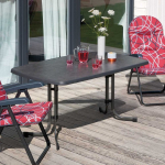 Table Table Dine & Relax 150 x 90 cm pizarra / anthracite PATIO
