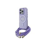 Case Case Guess GUHMP16XHCTSGNSU iPhone 16 Pro Max 6.9" purple/purple hardcase Crossbody Cord Script MagSafe