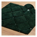 Eurofirany CHIC soft rug, decorated with a geometric pattern with crystals, 50X70 cm, color: black