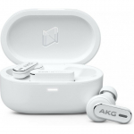 AKG N5 Hybrid in-ear headphones with active noise cancellation, white