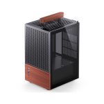 Jonsbo T6 PC Geh&auml;use, Mini-Tower, Mini-ITX, Tempered Glass, Holz - black