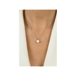 Brilio Brilio Silver Brilio Silver Modern silver pendant with white synthetic opal PT110W