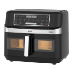Kuuma Kuuma &otilde;hu frit&uuml;&uuml;r Zyle Dual Air Fryer 2 in 1 ZY551AF, 10 l
