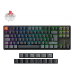Keychron K8 QMK klaviatuur Universaalne USB + RF Wireless + Bluetooth P&otilde;hjamaad Must