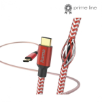 Hama Reflective USB-kaabel USB 2.0 1,5 m USB C Punane
