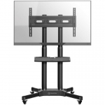 ONKRON liikuv TV alus, rullikuga TV kapp 40 kuni 65 tolliste LCD LED telerite jaoks, must