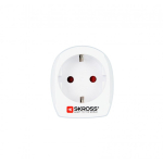 Skross 1.500201-E elektripistiku adapter T&uuml;&uuml;p C (Europistik) Valge