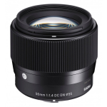 Sigma 56mm F1.4 DC DN MILC (Peeglita vahetatavate objektiividega kaamera) Telefoto-objektiiv Must
