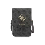 Guess Handbag Guess GUWBG4GFGR Gray / Gray 4G Large Logo